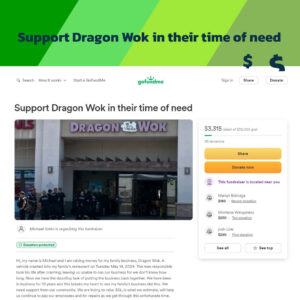 Dragon Wok Fundraiser