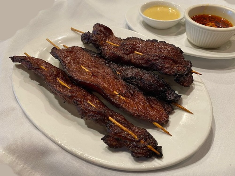 Dragon Wok Beef on Skewers